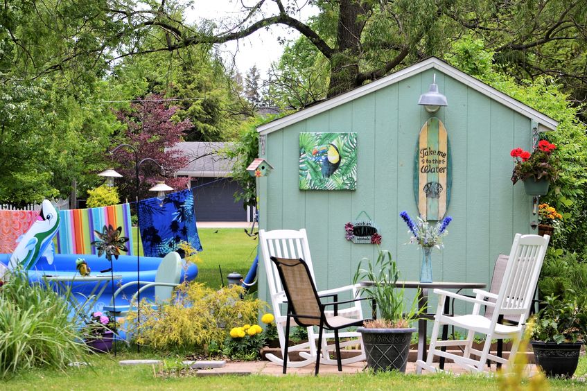 attractive garden shed